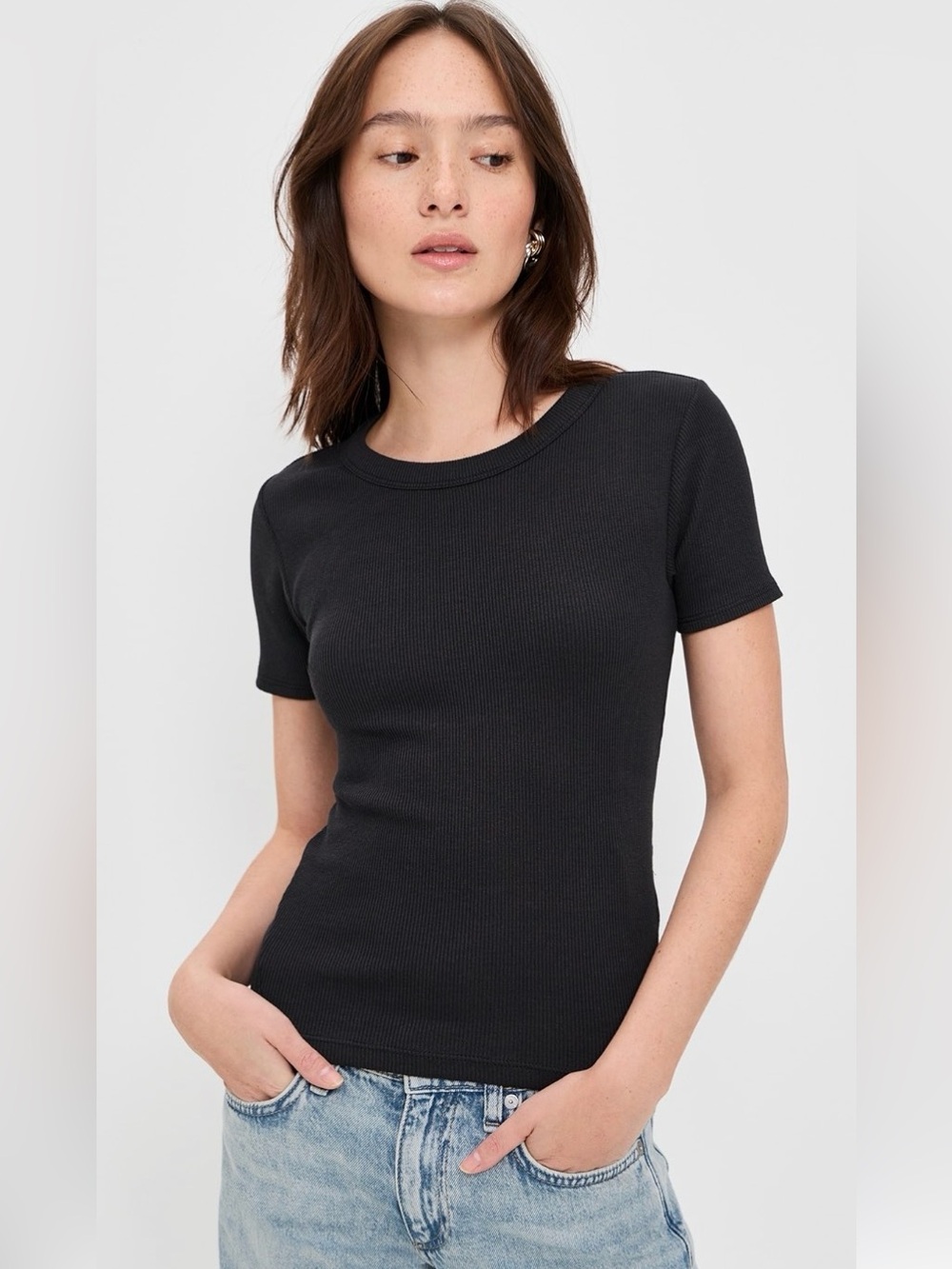 NWT Rag & Bone Ribbed Short Sleeve Tee M